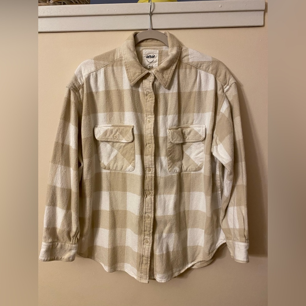 Aerie oversized flannel shirt